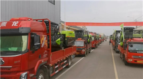 新机列装批量启程！中联重科护航江苏跨区机手丰收路